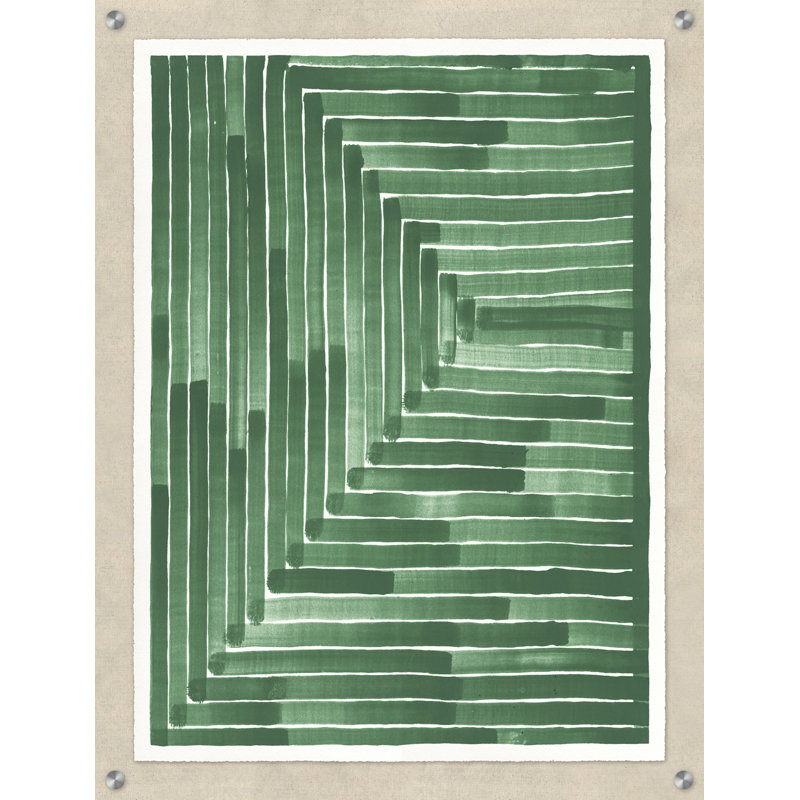 Rectangle 2 - Peinture sur papier sans cadre