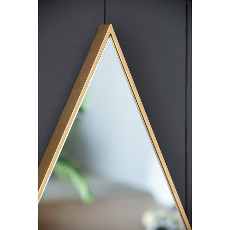 Abdoullah Wood Flat Wall Mirror