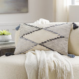 Striped Cotton Throw Pillow
