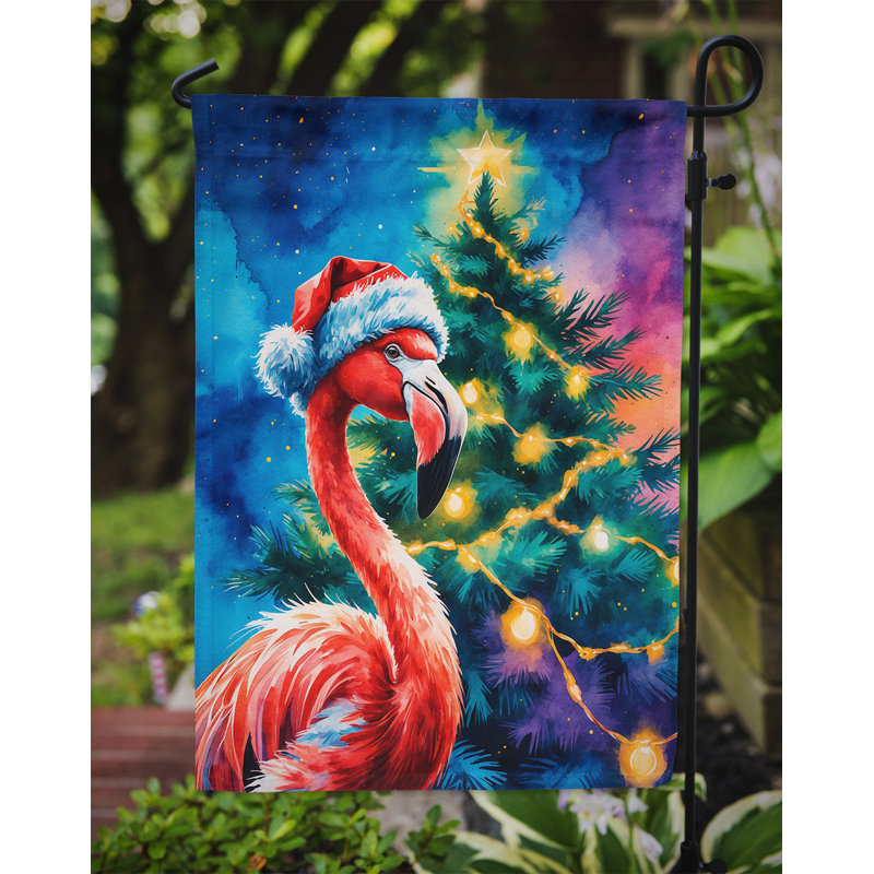 Drapeau de jardin de Noël, Flamant rose