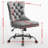Modern Chenille Upholstered Tufted Button Home Office Chair, Adjustable Desk Chair Swivel Office Chair-1644359278