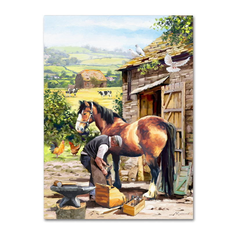 Armand «Farrier», reproduction sur toile, H 24 po x l 18 po x P 2 po