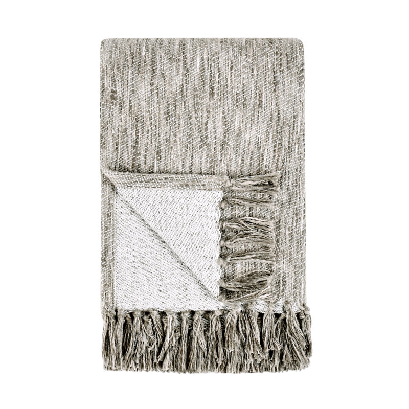 Sharma Cotton Hand Woven Throw Blanket, Beige