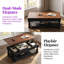 Table basse avec rangement et tablette inférieure pour le salon Retro Lift