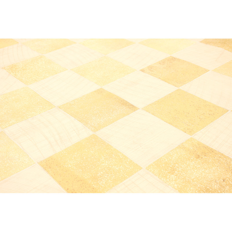 Tapis de surface dorée/foncée 5 pi x 7 pi 10 po one-of-kind Pyburn