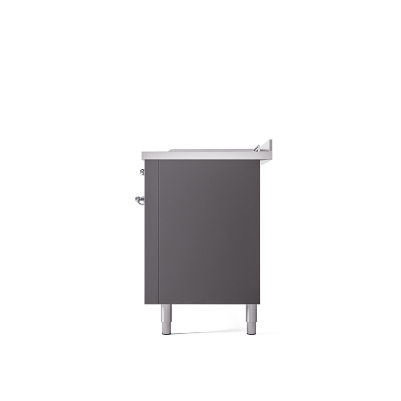 ILVE Nostalgie II, cuisinière à double combustible de 60 po, 7 brûleurs, plaque chauffante, surface de cuisson française