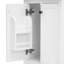 Meuble-lavabo 24 po avec lavabo, meuble-lavabo avec tiroir et portes, bois massif et panneau de fibres à densité moyenne 24 po