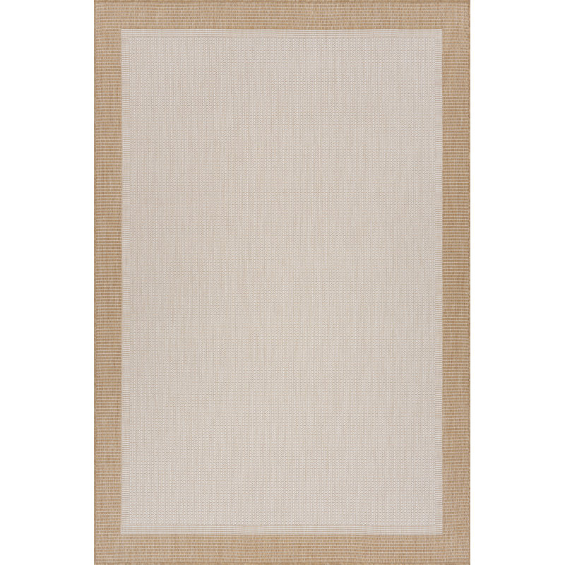  Velora Indoor/Outdoor Bordered Area Rug, Rectangle 4' x 6'