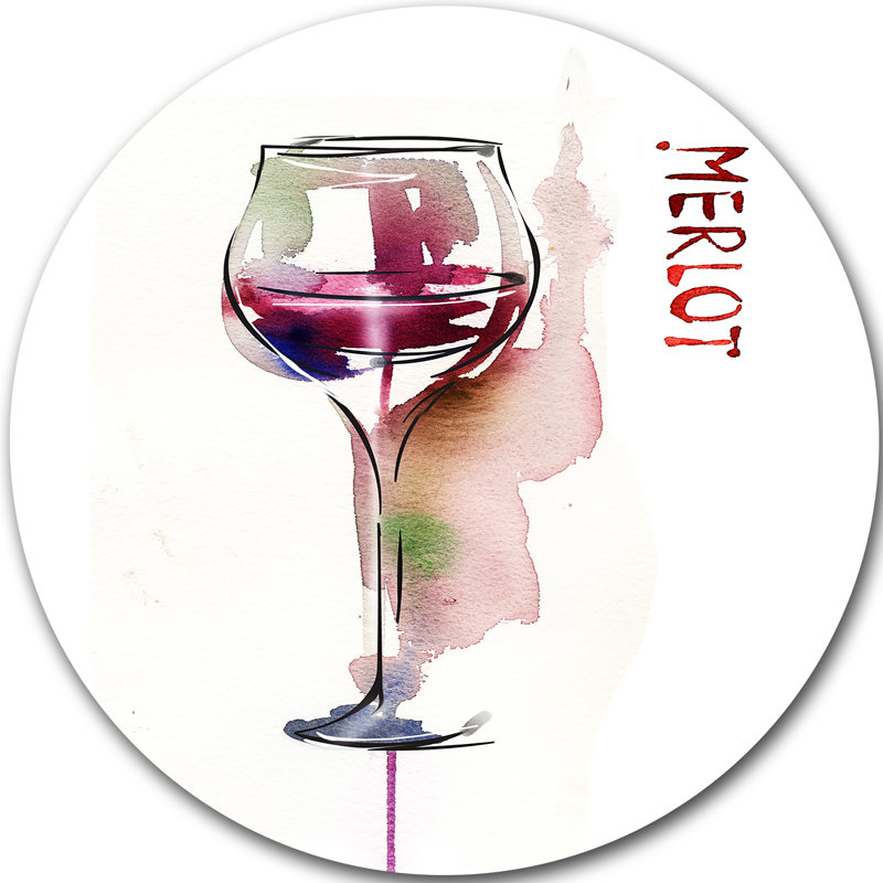 « red wine », impression sur métal, H 23 po x l 23 po x P 1 po