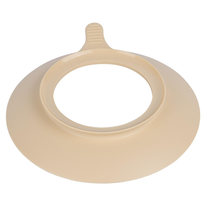 Tiny Dining Children's Bamboo Plate Suction Cup - Grey, Beige