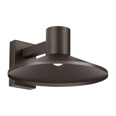 Ash LED Outdoor Armed Sconce