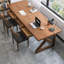 Bureau rectangulaire en bois massif avec tiroirs Walnut-1909400453