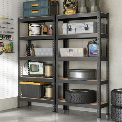 5-Tier Adjustable Shelving Units (Set of 2)