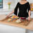 Solid Wood Stove Top Cover with Handle-114882492