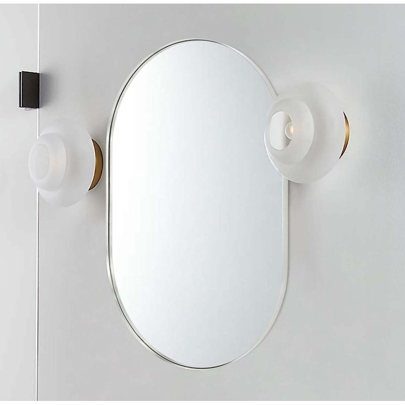 Miroir d'appoint Rauch, 33 po x 20 po, Argent1, Ovale
