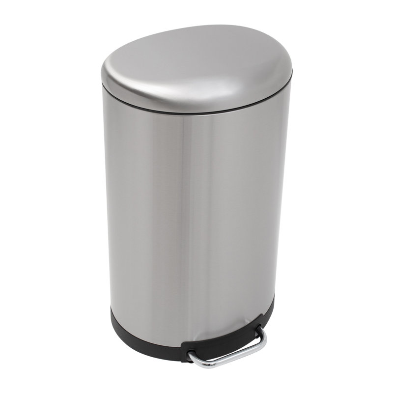Poubelle à pédale 10,57 gallons en acier