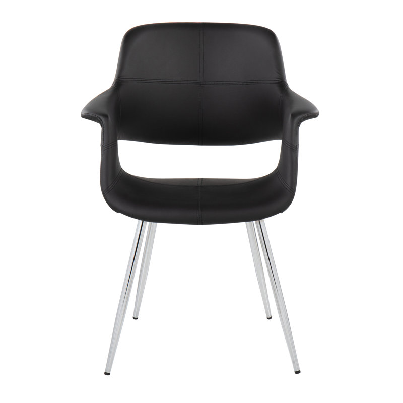 Fauteuil rembourré, Noir, Noir