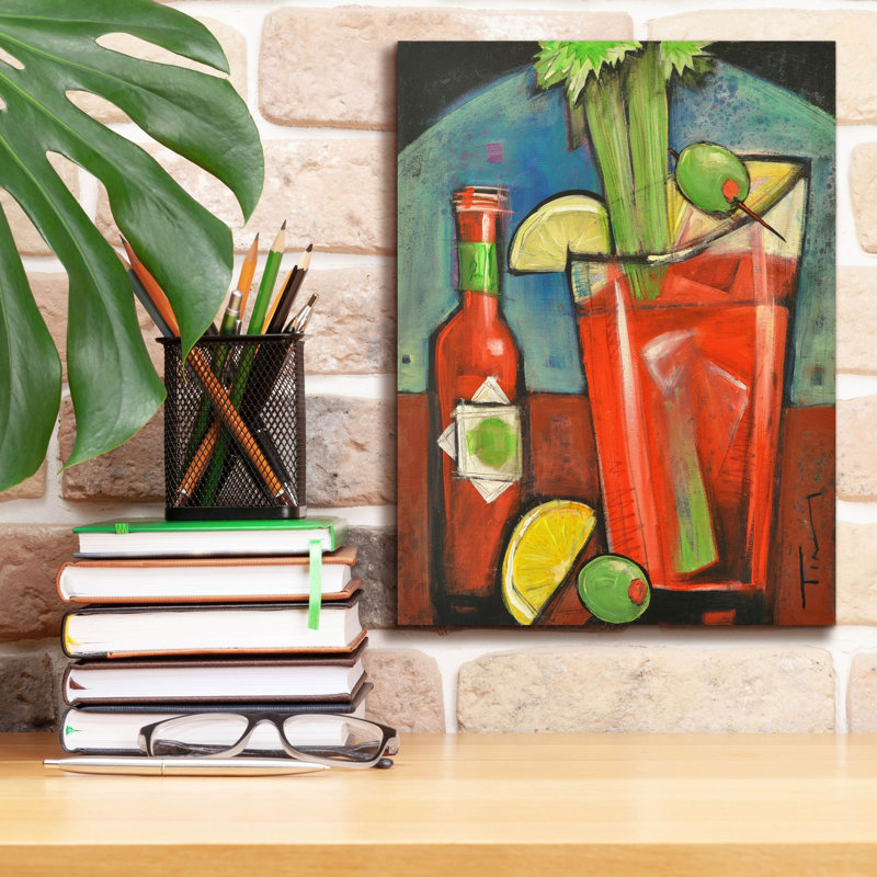 «Red Mary» par Tim Nyberg, art mural sur toile, 40 po x 54 po Red Barrel Studio®, H 16 po x l 12 po x P 0,75 po