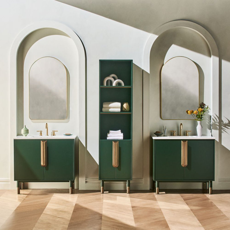 Quartz Stone Vanity Top, Single-Hole, Off White