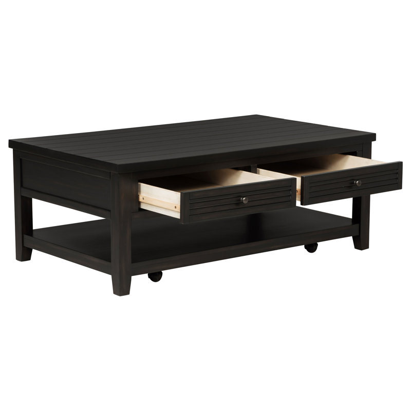 Table basse Sutter Java à 2 tiroirs (seulement avec table basse)