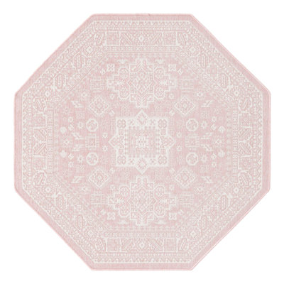Tapis rose d'intérieur / extérieur Danera
