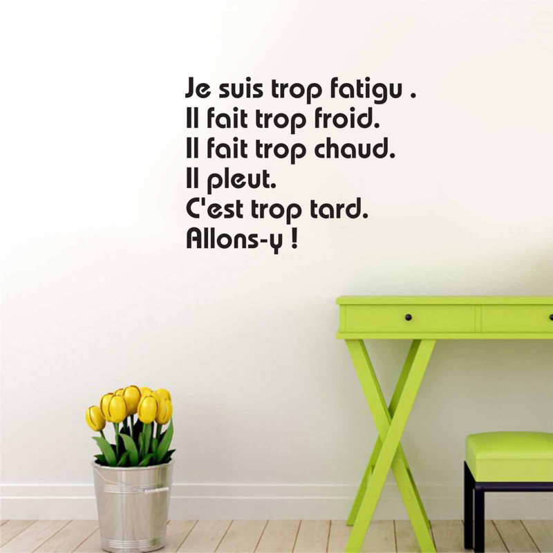 Text & Numbers Wall Decal