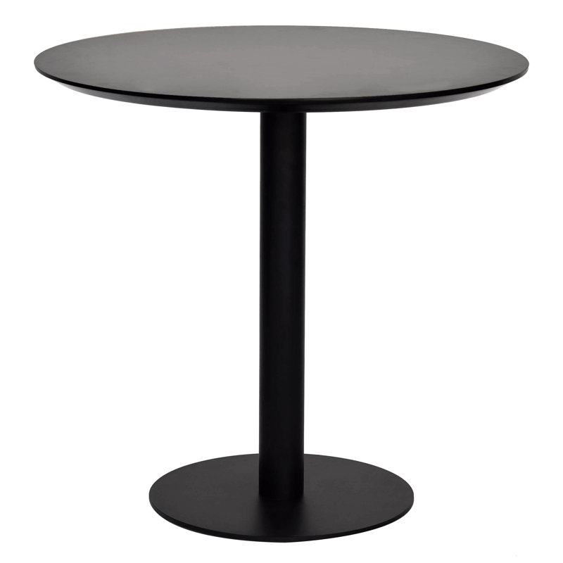 Table de salle à manger sur pied 31,5 po Abode, Noir, Noir