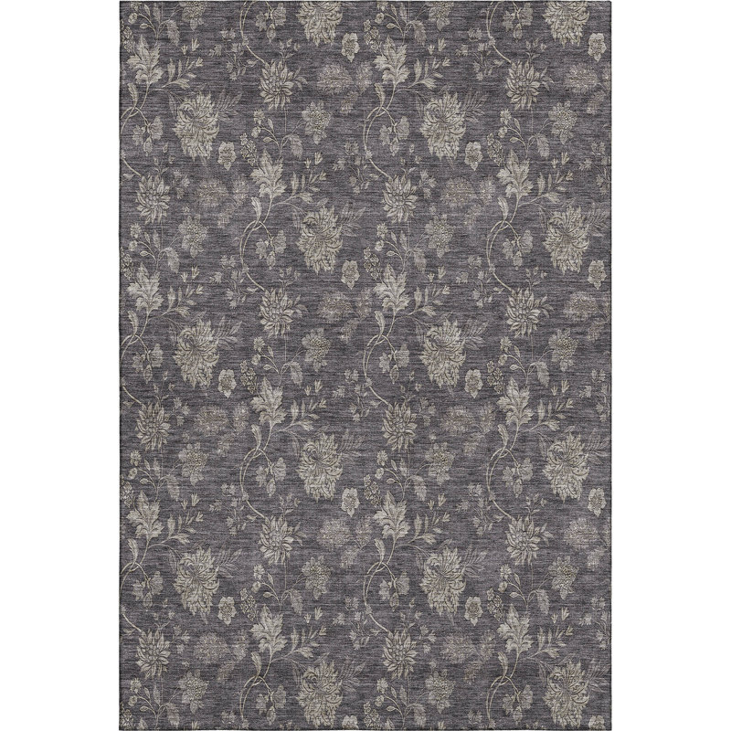 Premium Machine Washable Prisco Taupe Rug, Rectangle 2'6" x 3'10"