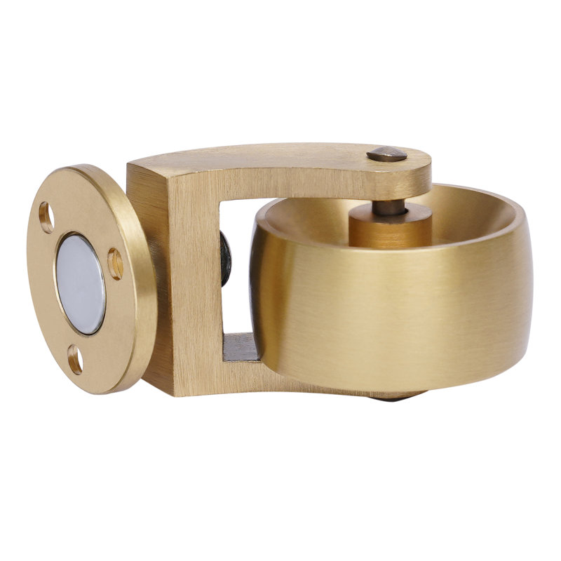 Heavy-Duty Gold Brass 360-Degree Swivel Casters Set of 4