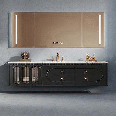 French retro-style rock plate bathroom cabinet