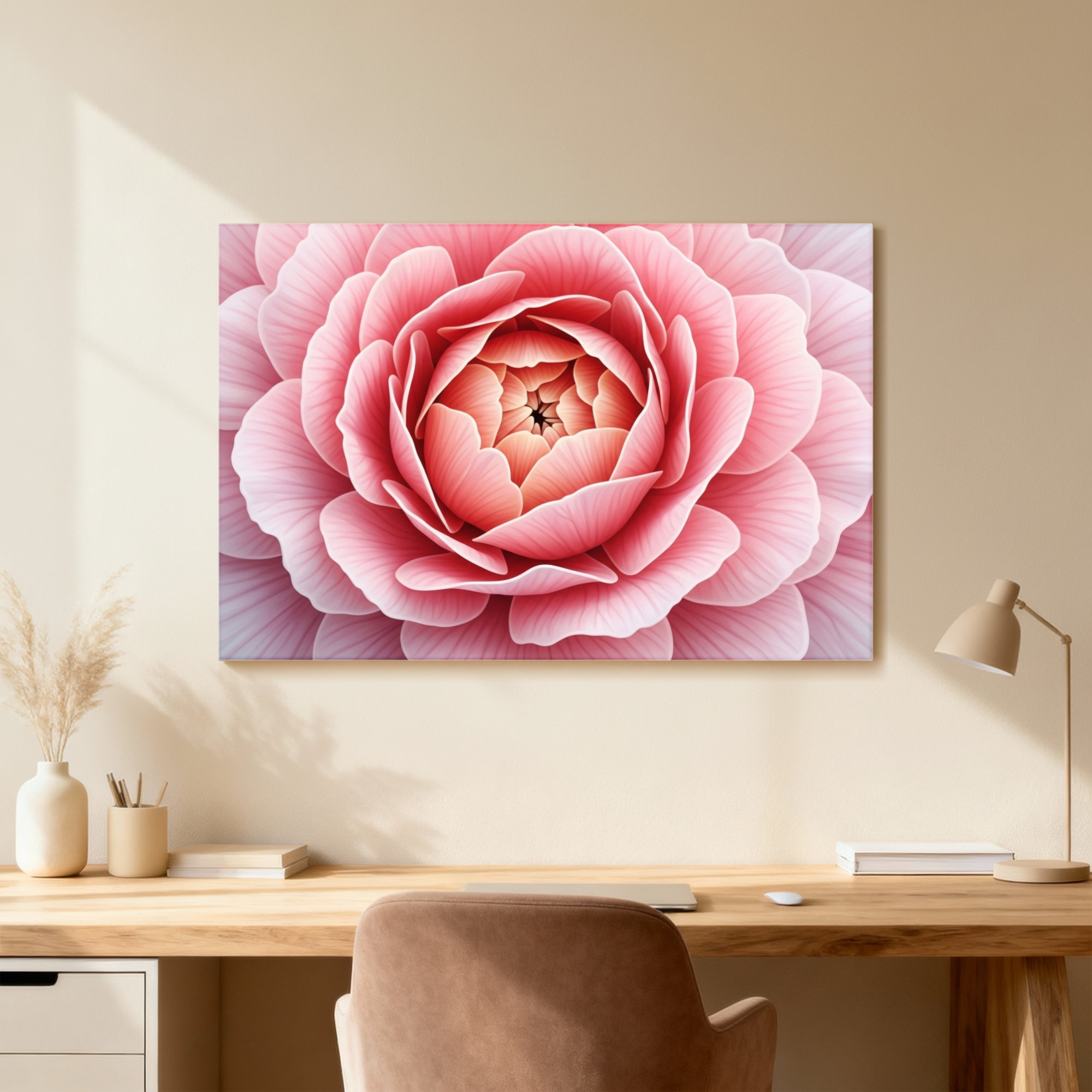 Mercer41 Plants &Flowers Pink Rose Floral Pattern Print Art | Wayfair