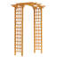 Arche de jardin en bois Outsunny 90 po avec mur en treillis pour plantes grimpantes et suspendues