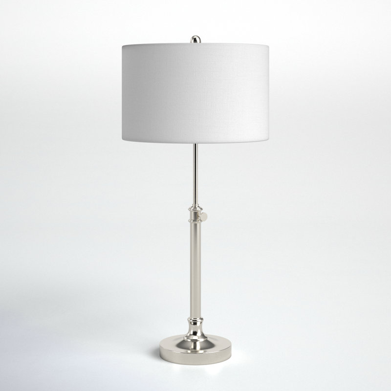Lampe de table 34,5 po Elita, Acier brossé
