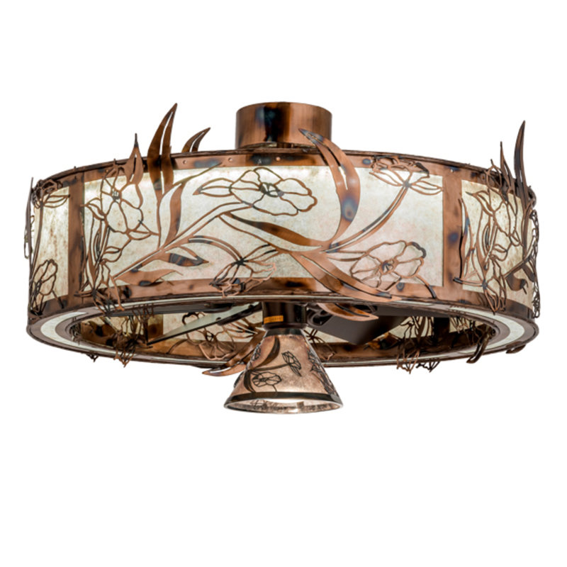 Lady Slipper LED Downrod Ceiling Fan