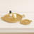 Elegant Oval Ottoman Tray and Decorative Tray Set with Intricately Sculpted Snake Handles – Coffee Table Tray, Accent Tray, and Display Trays for Stylish Home Decor Organization – Set of 2, 19", Gold