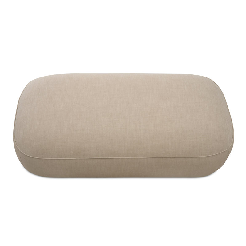 Marion Rectangular Standard Ottoman, Beige