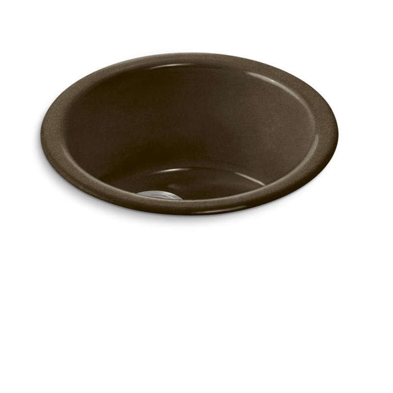 Porto Fino Top-Mount/Under-Mount Bar Sink, Black 'n Tan
