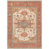 Oriental Area Rug in Ivory
