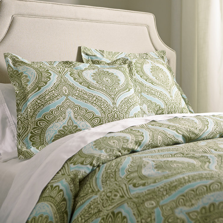 Ensemble de housse de couette réversible , Housse de couette double / grand + 2 taies décora
