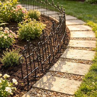 39 cm H x 18 cm W Border Fencing
