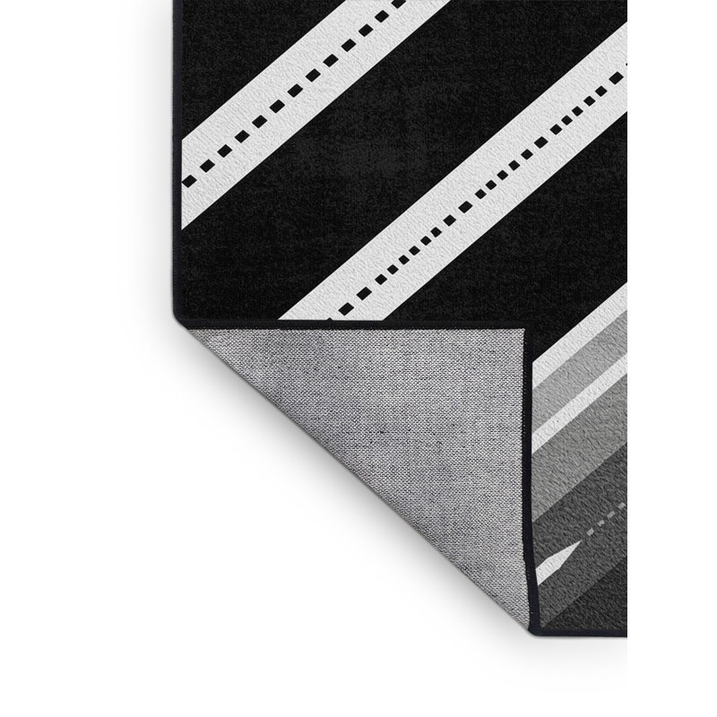 Tapis à motif géométrique moderne élégant et lavable à la machine Hambrook, 5 x 8
