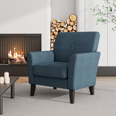 Chaise avec accoudoirs rembourrée Alex