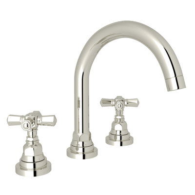 San Giovanni Widespread Lavatory Faucet With C-Spout