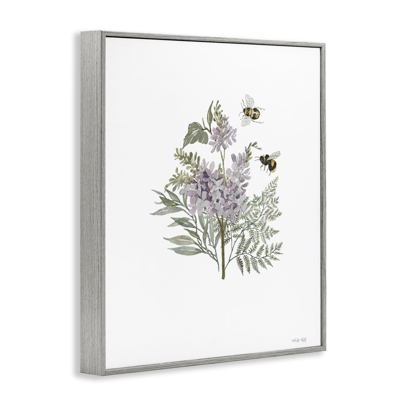 Lilas et bourdon par Cindy Jacobs bg-137, Estampe numérique Farmhouse, H 20 po x l 16 po