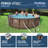Bestway Power Steel Round Above Ground Outdoor Swimming Pool Set with Filter Pump and Cover-94909618-94909617
