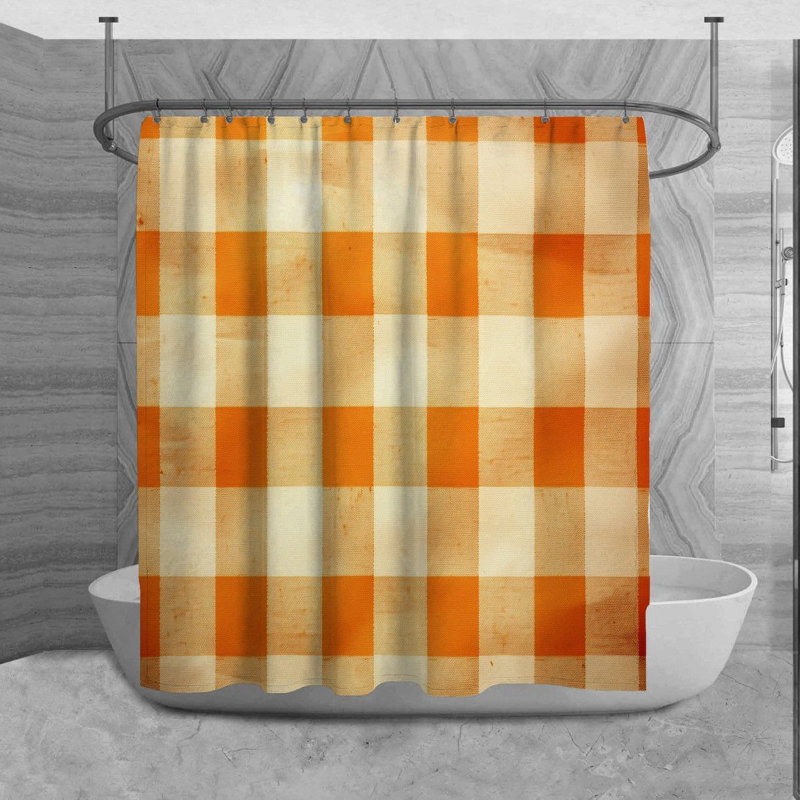 Rideau de douche Nadaraja Gingham, H 84 po x l 70 po