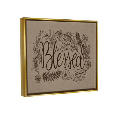 " Blessed Flower Botanical Border " by Taylor Shannon Designs