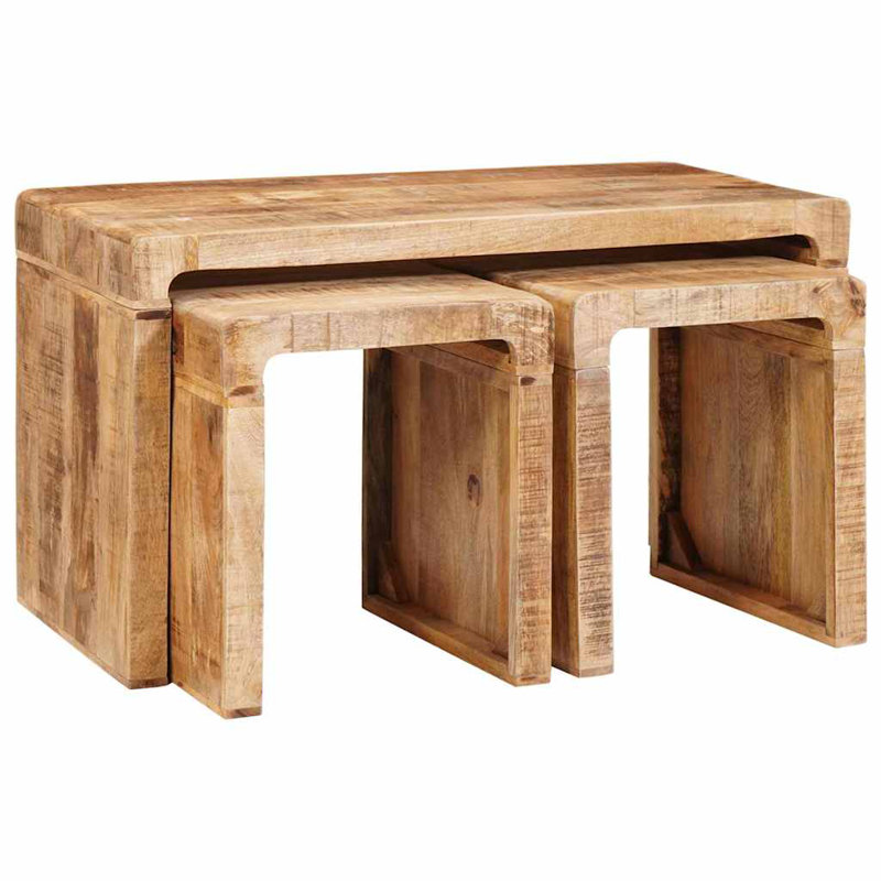 Solid Wood Coffee Table, Light Brown