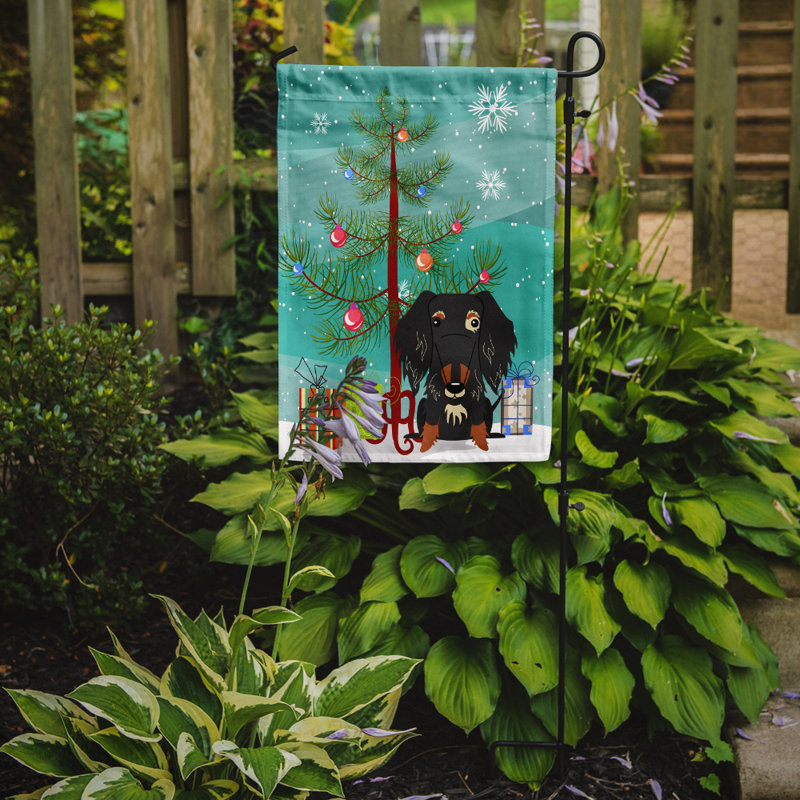 Silloth Double Sided Polyester Animal Garden Flag, Dapple Dachshund, 15" H x 11" W x 0.01" D, Garden Flag