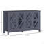 Buffet, armoire buffet avec portes en verre trempé et tablette de rangement réglable, crédence-625064300